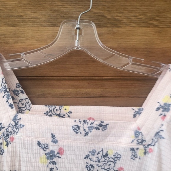 Angels Forever Young Women's Size M Floral Print Shirt Elastic Waist 3/4 Sleeve - Picture 3 of 10